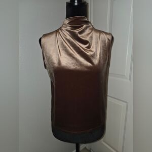 Abercrombie & Fitch Satin Brown Blouse